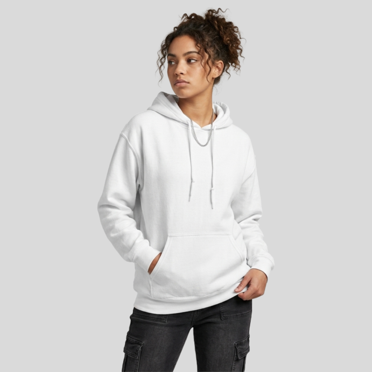 Unisex DryBlend® Hooded Sweatshirt Front