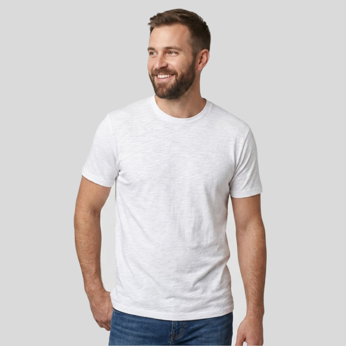 Unisex CVC Jersey T-shirt Front
