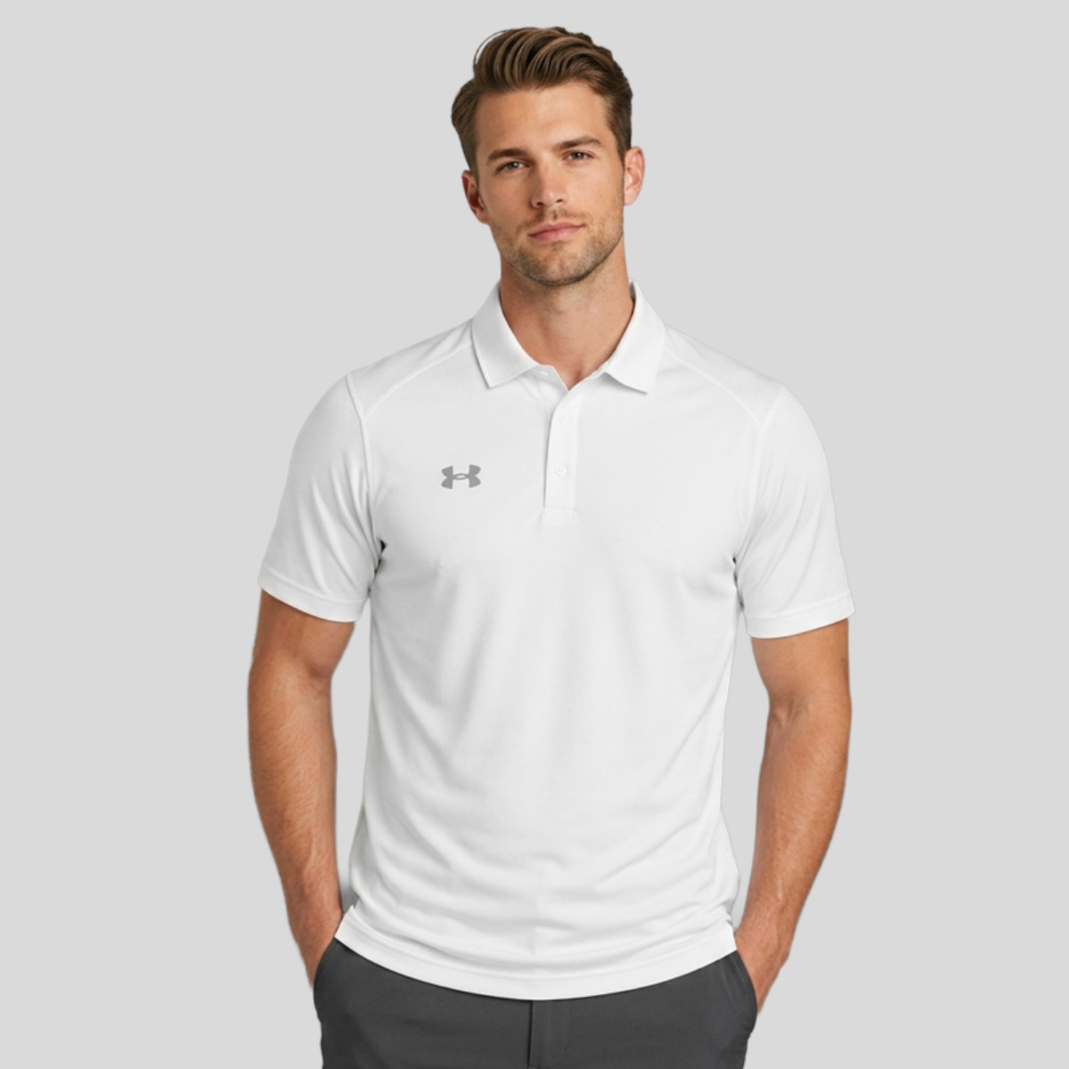 Under Armour Men's Polo Shirt (Embroidery) Front