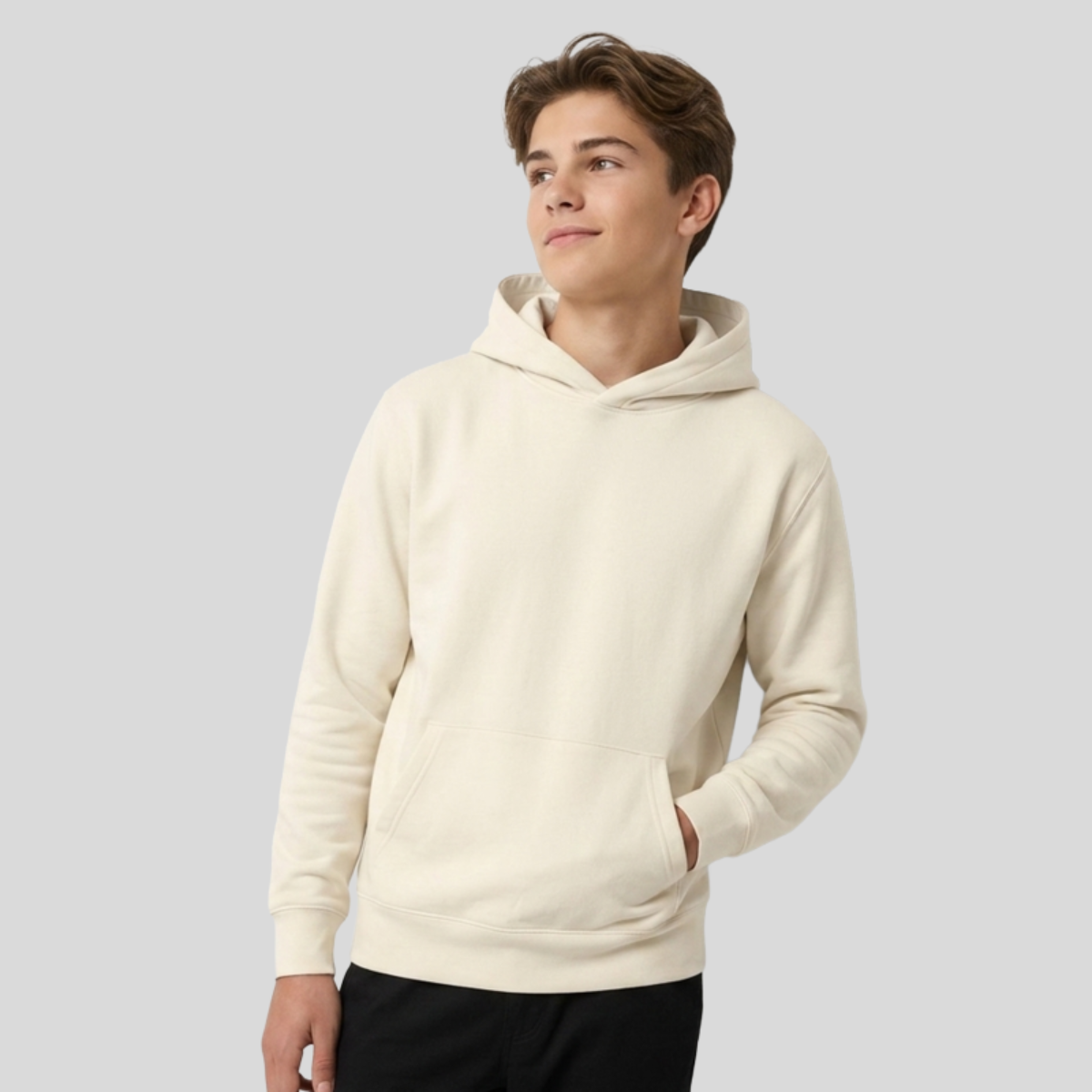 Lightweight Youth Hooded Sweatshirt Front
