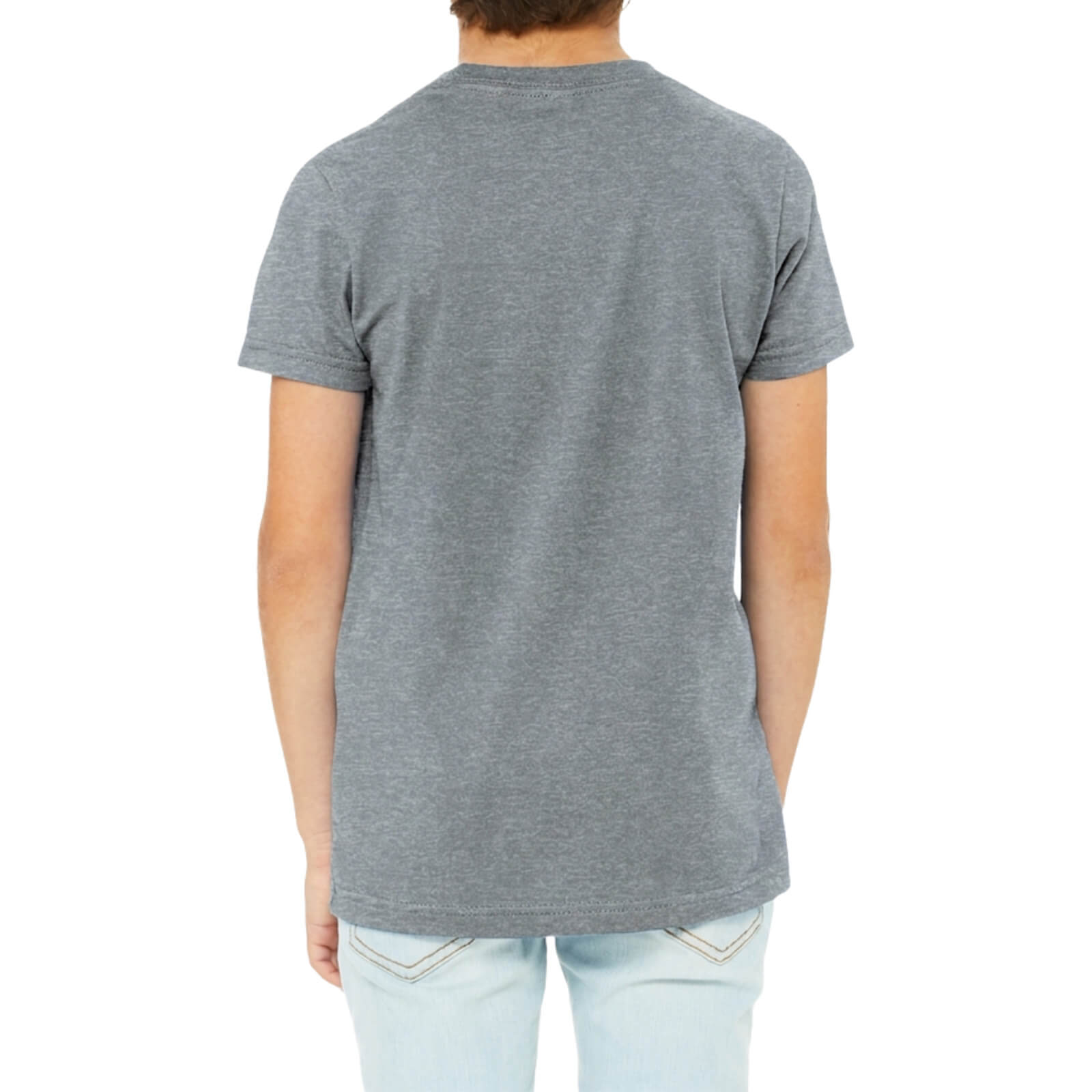 BELLA+CANVAS Youth Heather CVC Tee BC3001YCVC Back