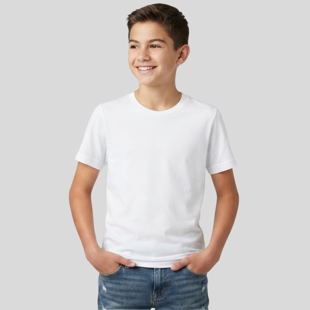 BELLA+CANVAS Youth Heather CVC Tee BC3001YCVC Front