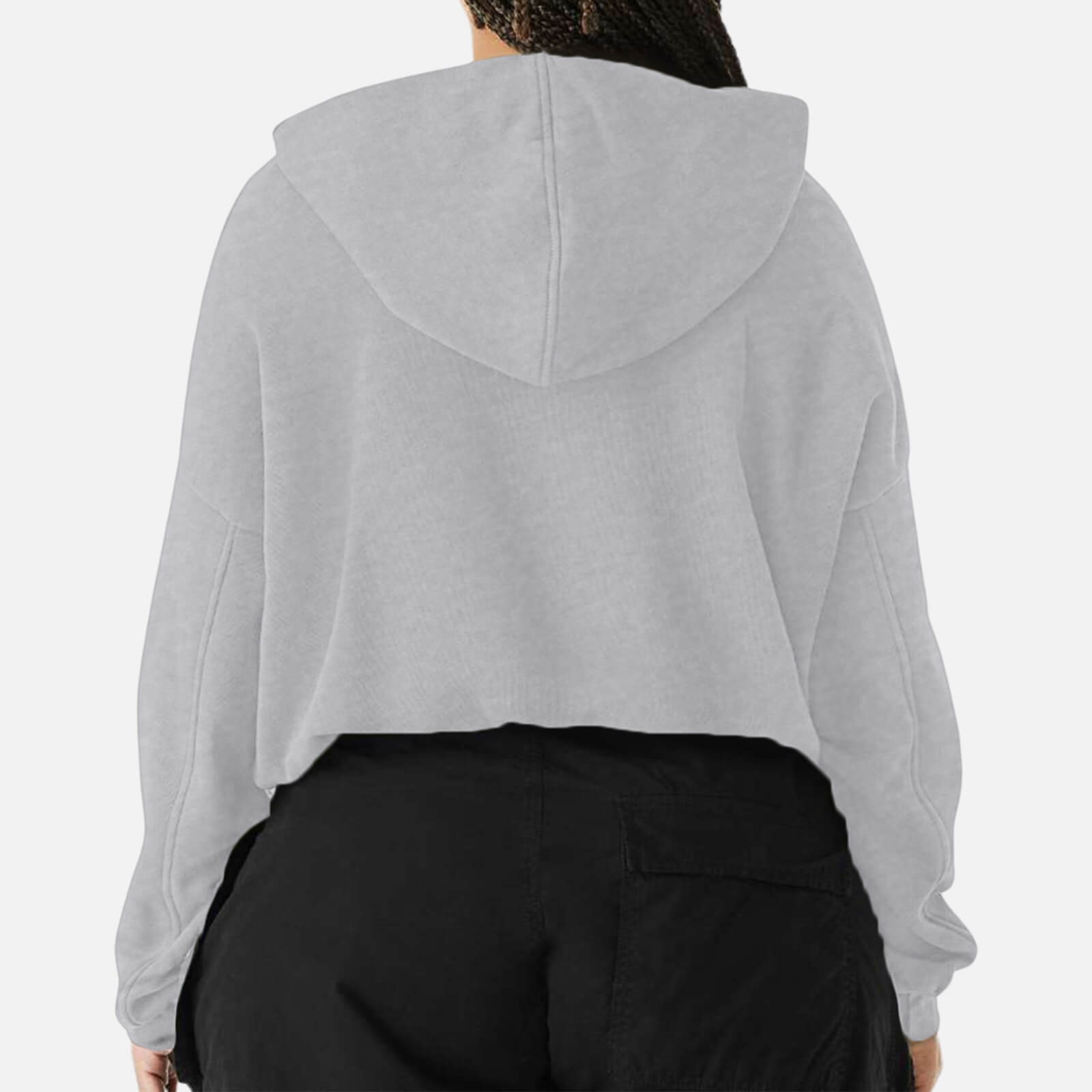 Women's Cinched Bottom Hoodie Back