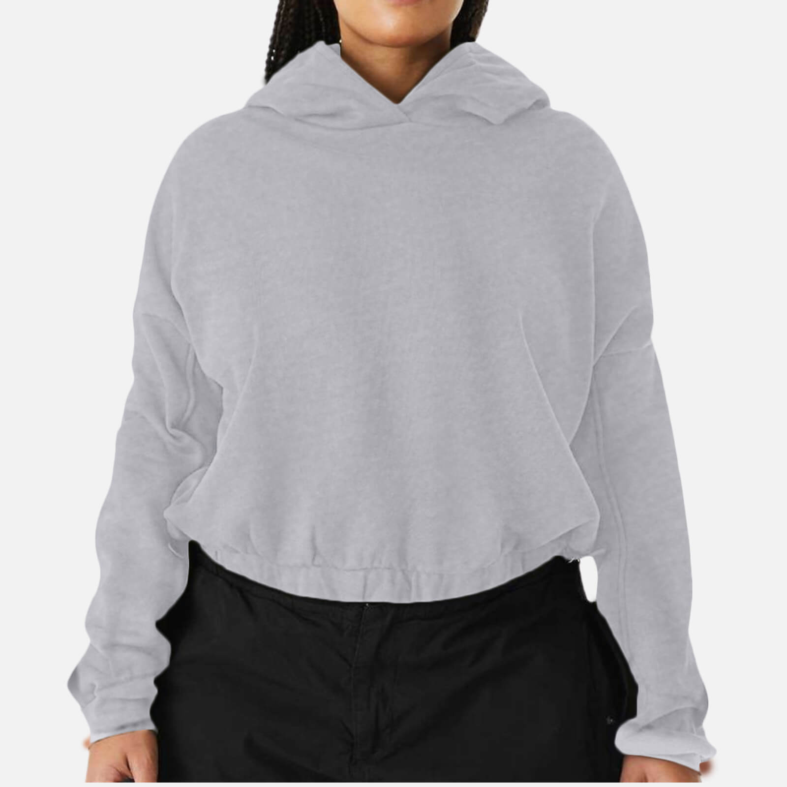 Women's Cinched Bottom Hoodie Front