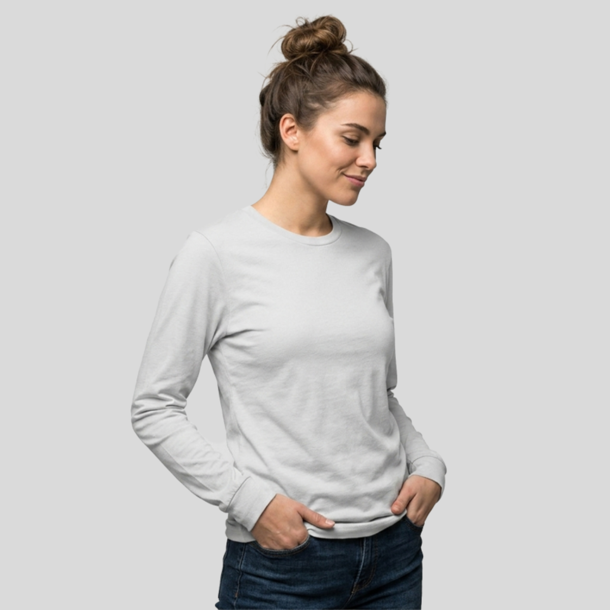 Bella + Canvas Unisex Jersey Long-Sleeve T-shirt Front