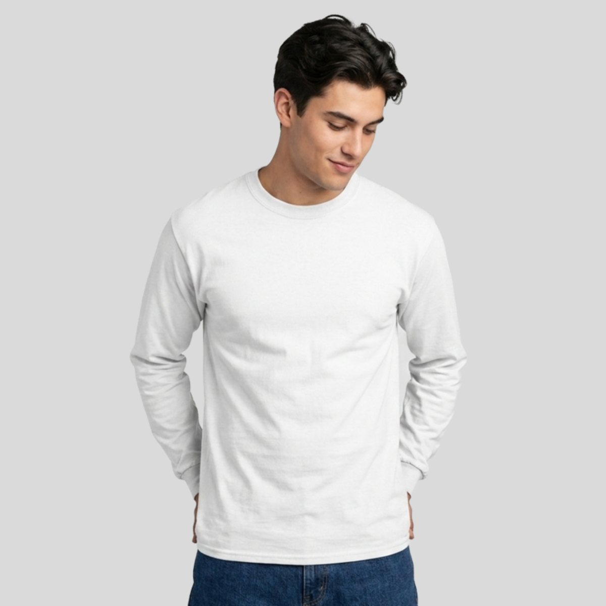 Gildan Adult Ultra Cotton Long-Sleeve T-shirt Front