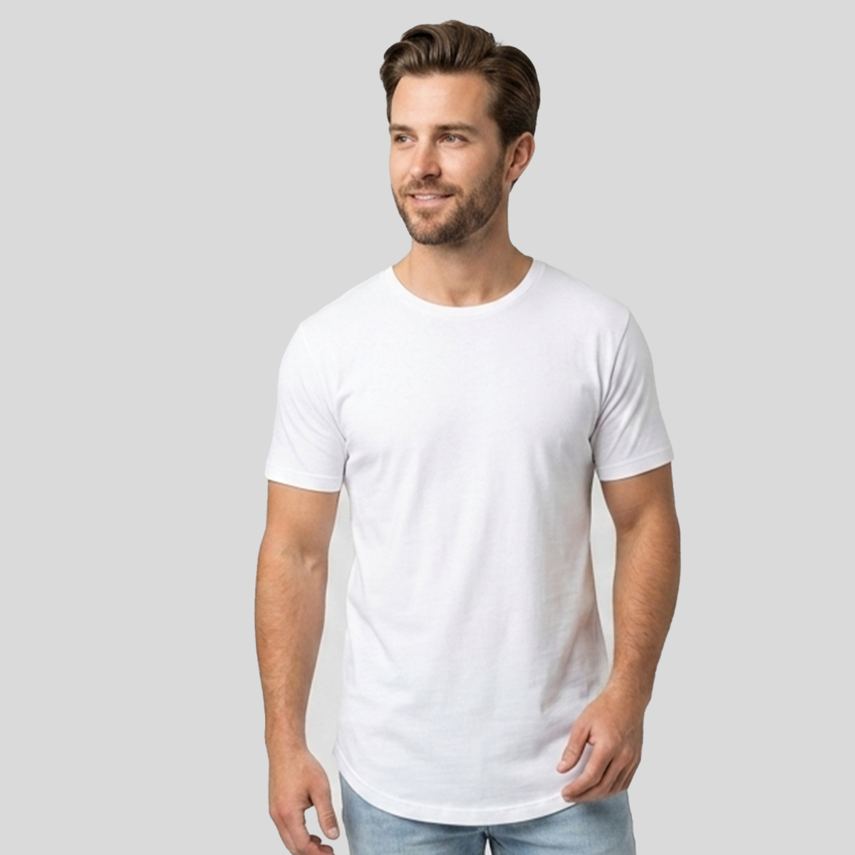 Bella + Canvas FWD Fashion Men's Curved Hem Short Sleeve T-Shirt Front