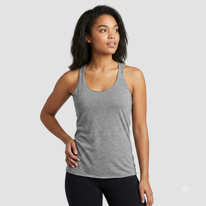 Bella + Canvas Ladies' Triblend Racerback Tank Front
