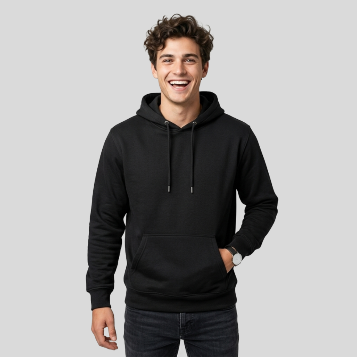 Midweight Hooded Sweatshirt Front