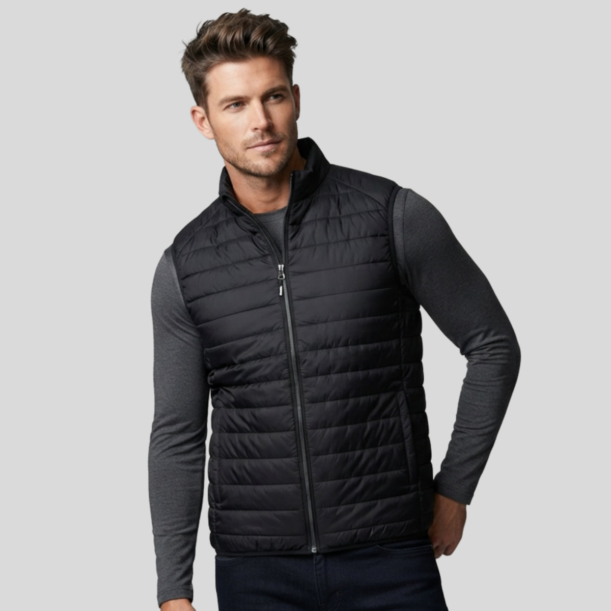 Men's Prevail Packable Puffer Vest Front