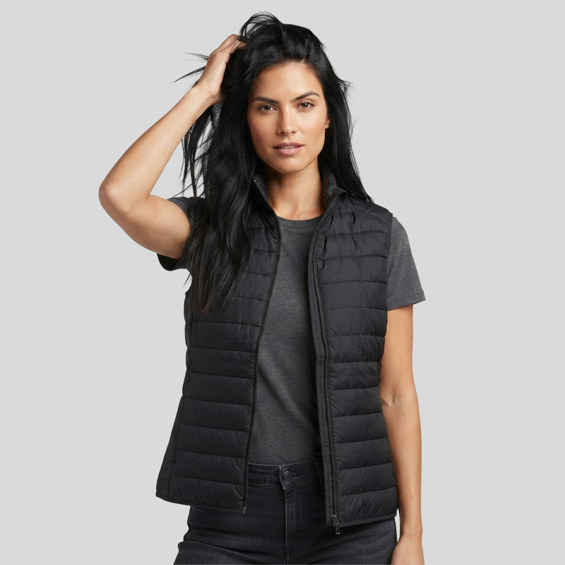 Ladies' Prevail Packable Puffer Vest Front