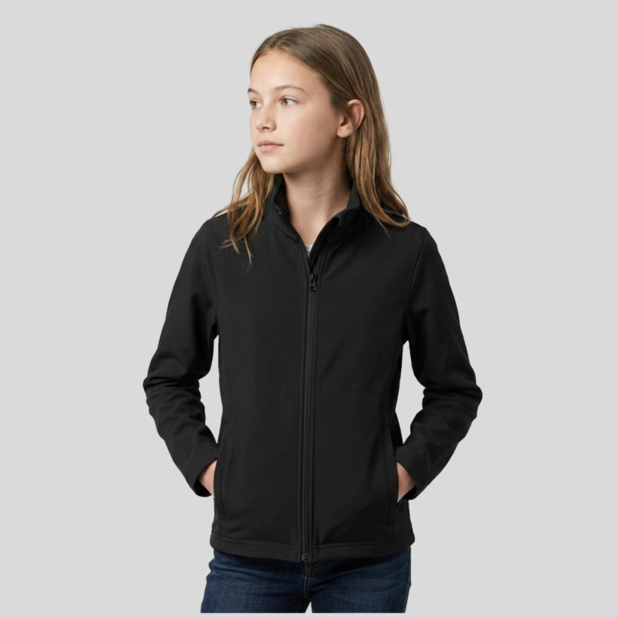 Team 365 Youth Leader Soft Shell Jacket Front