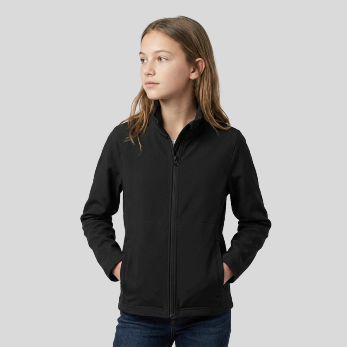 Team 365 Youth Leader Soft Shell Jacket Front