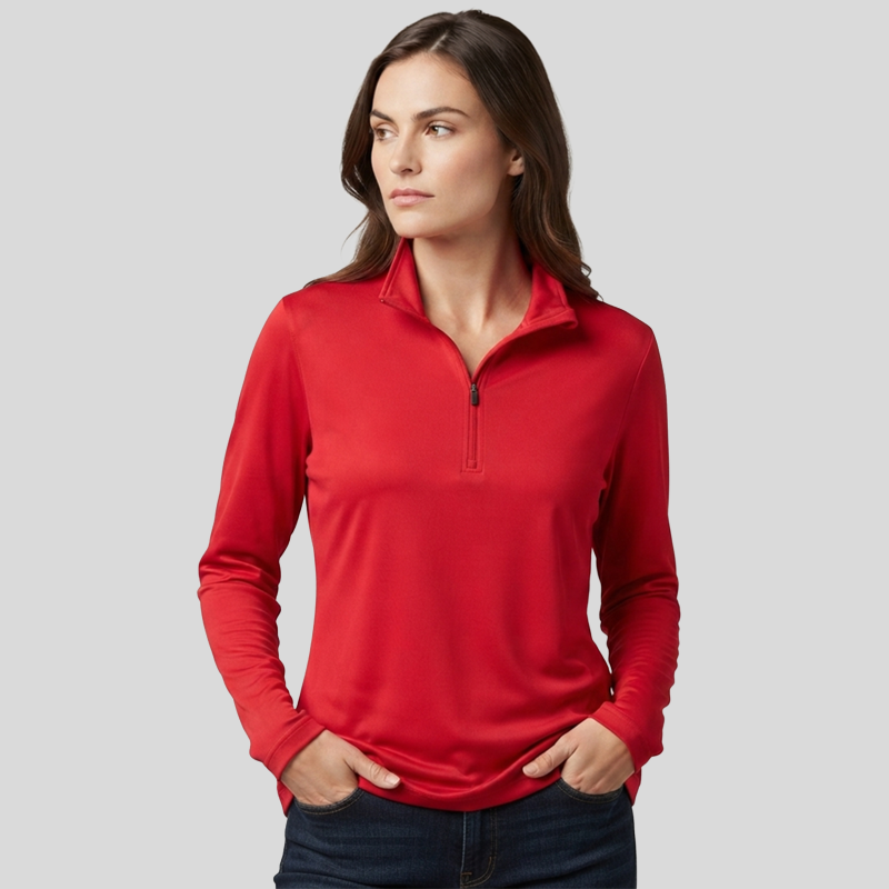 Team 365 Ladies' Zone Performance Quarter-Zip Front