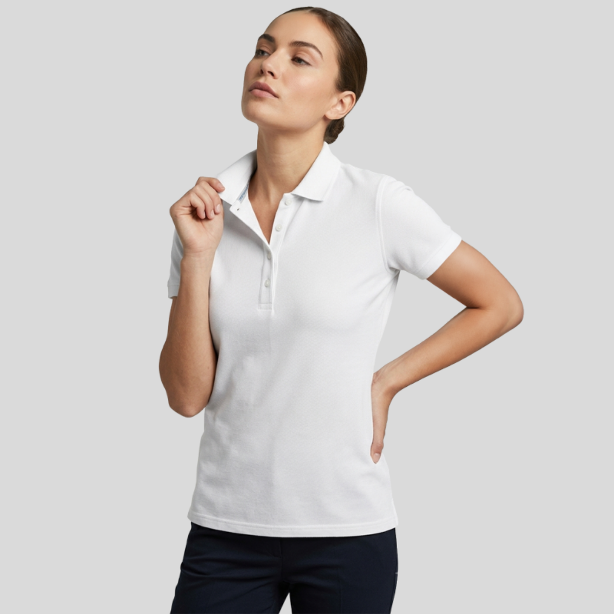 Port Authority® Ladies Core Classic Pique Polo Front