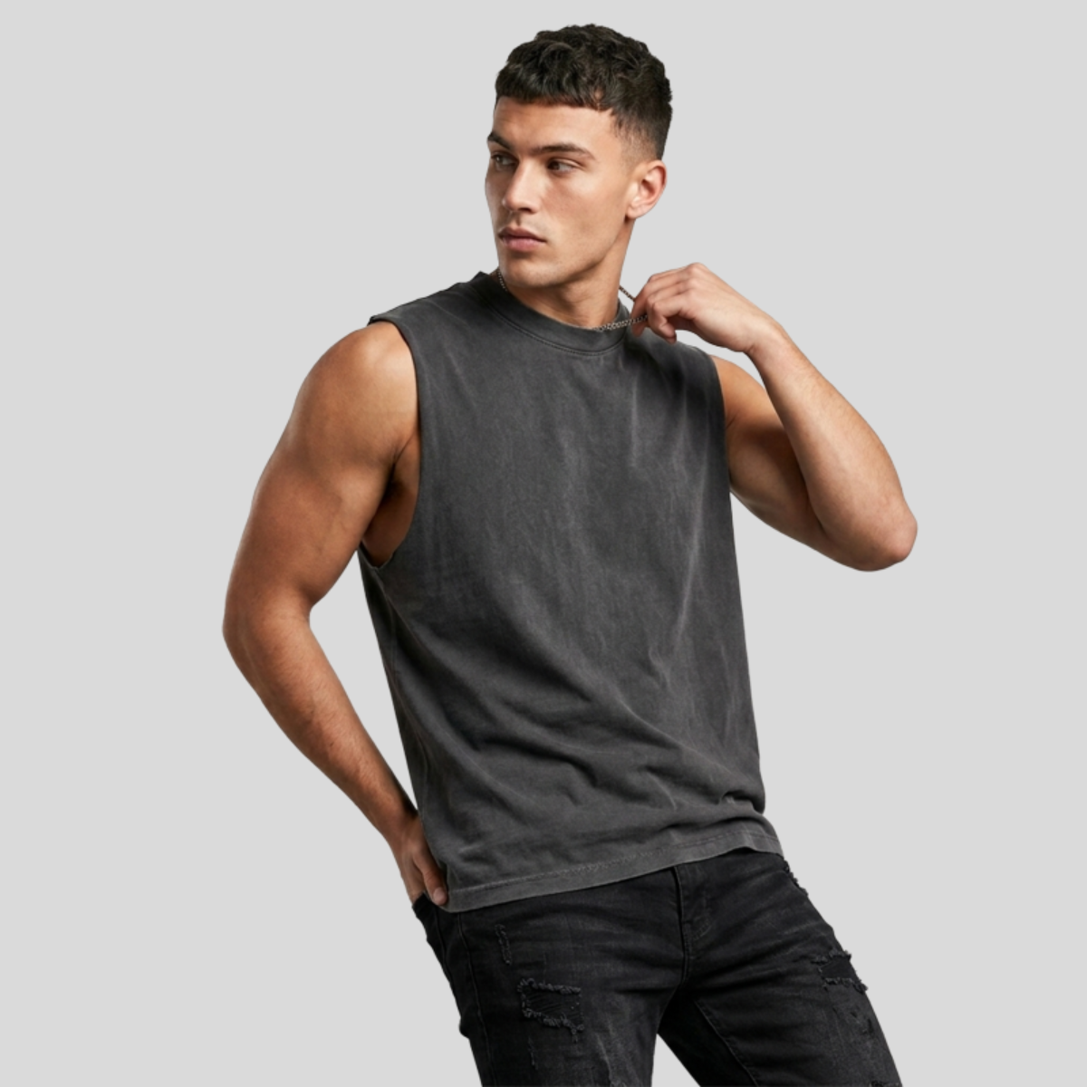 Sleeveless Tee 6.5oz Front