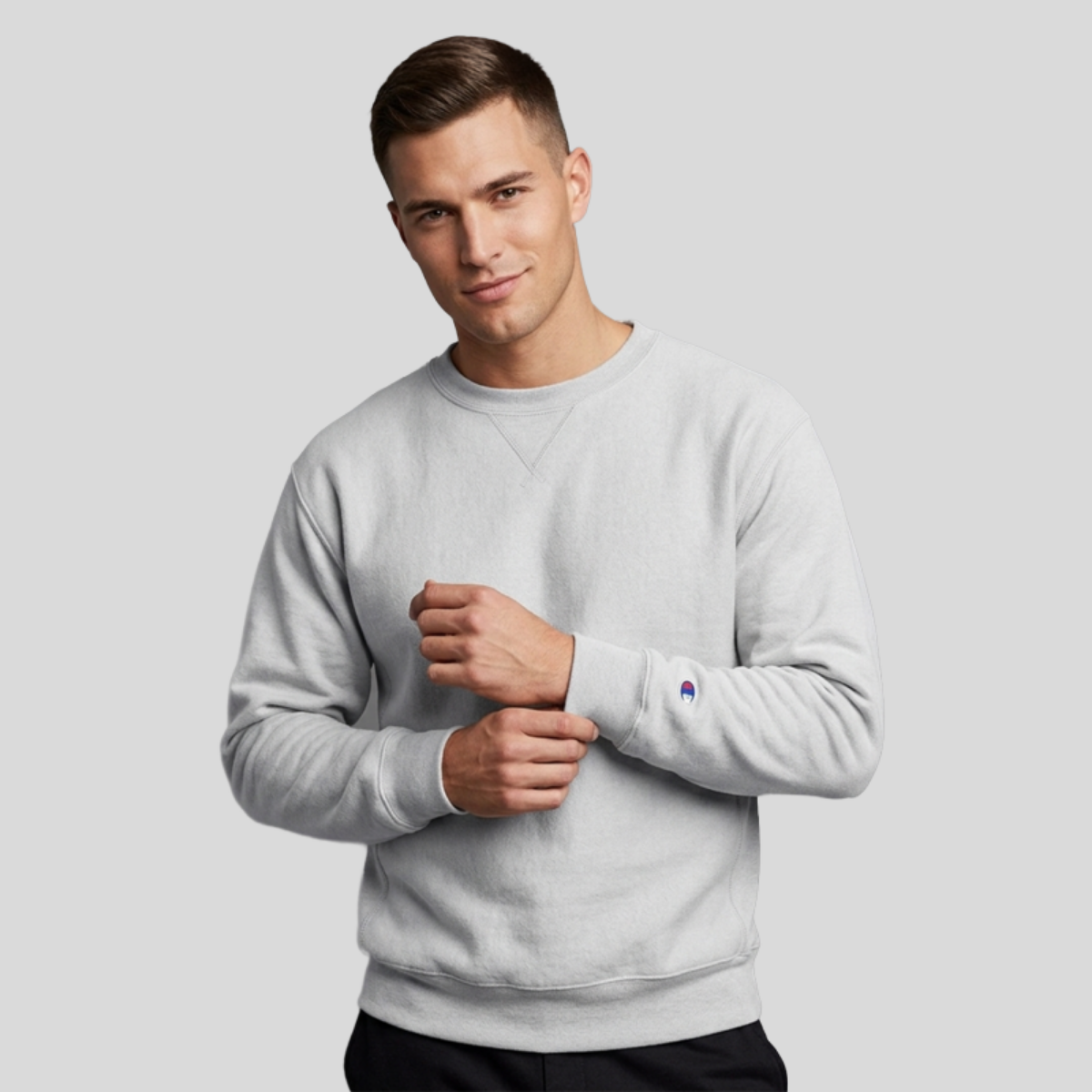 Champion Adult Powerblend® Crewneck Sweatshirt Front