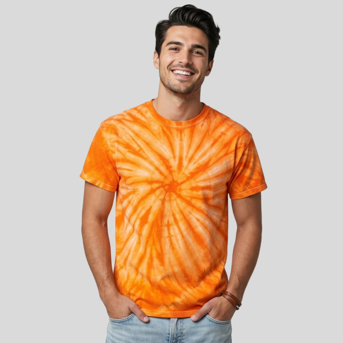Dyenomite - Cyclone Pinwheel Tie-Dyed T-Shirt Front