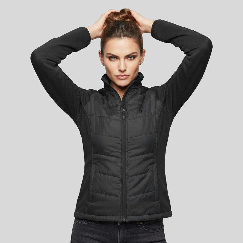 Port Authority® Ladies Hybrid Soft Shell Jacket Front