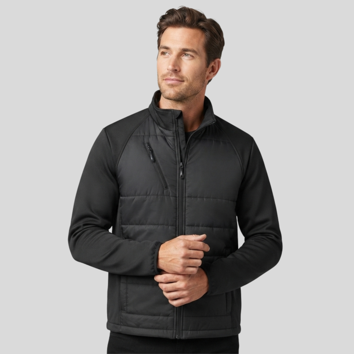 Port Authority® Hybrid Soft Shell Jacket Front
