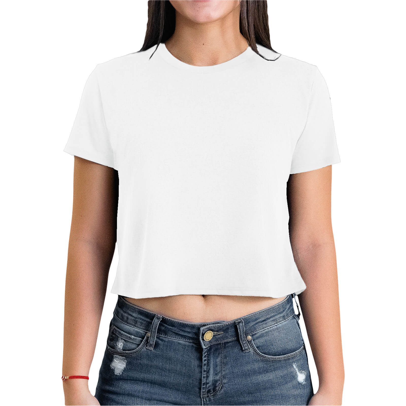 Women's Flowy Cropped Tee Front