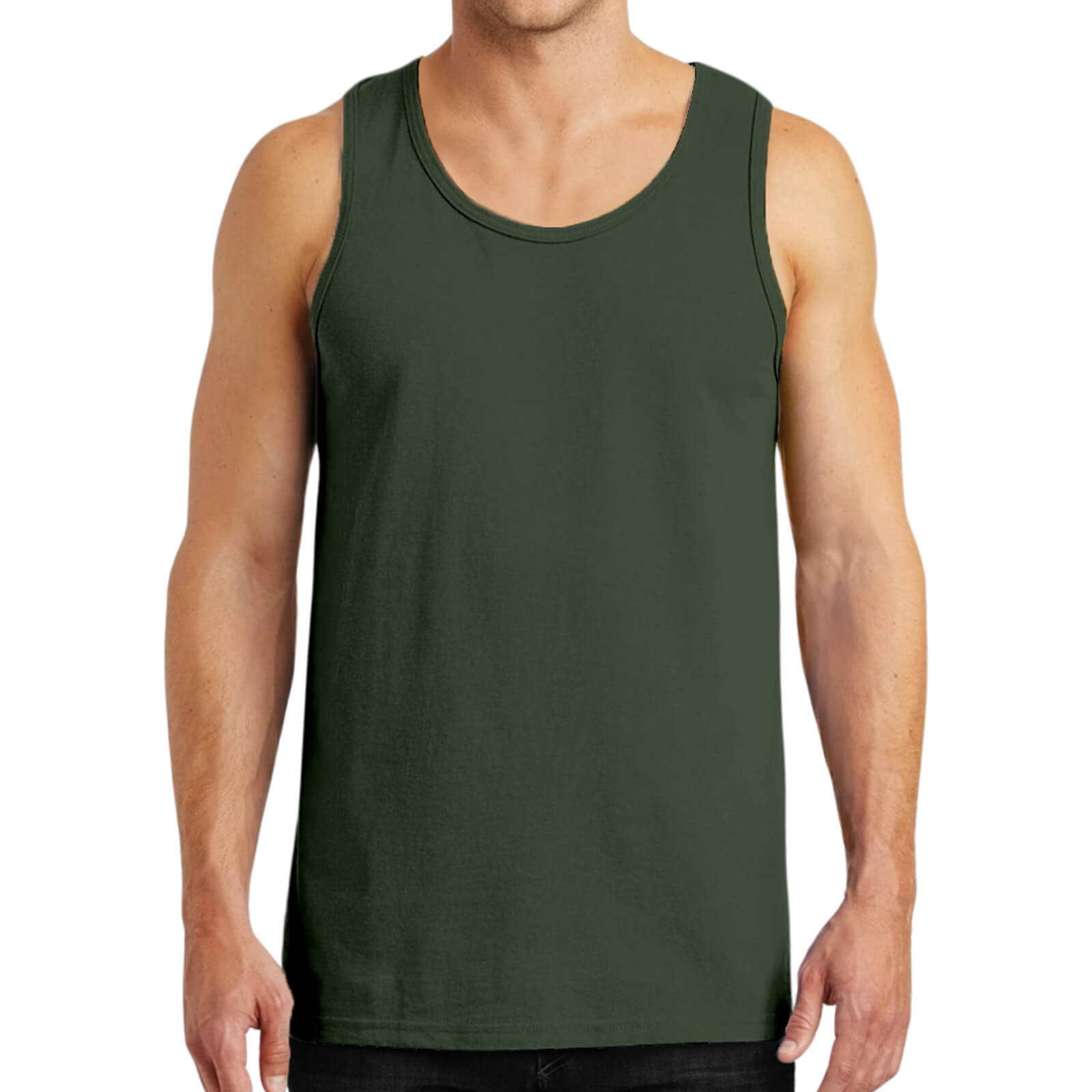 Unisex Heavy Cotton Tank Top Front