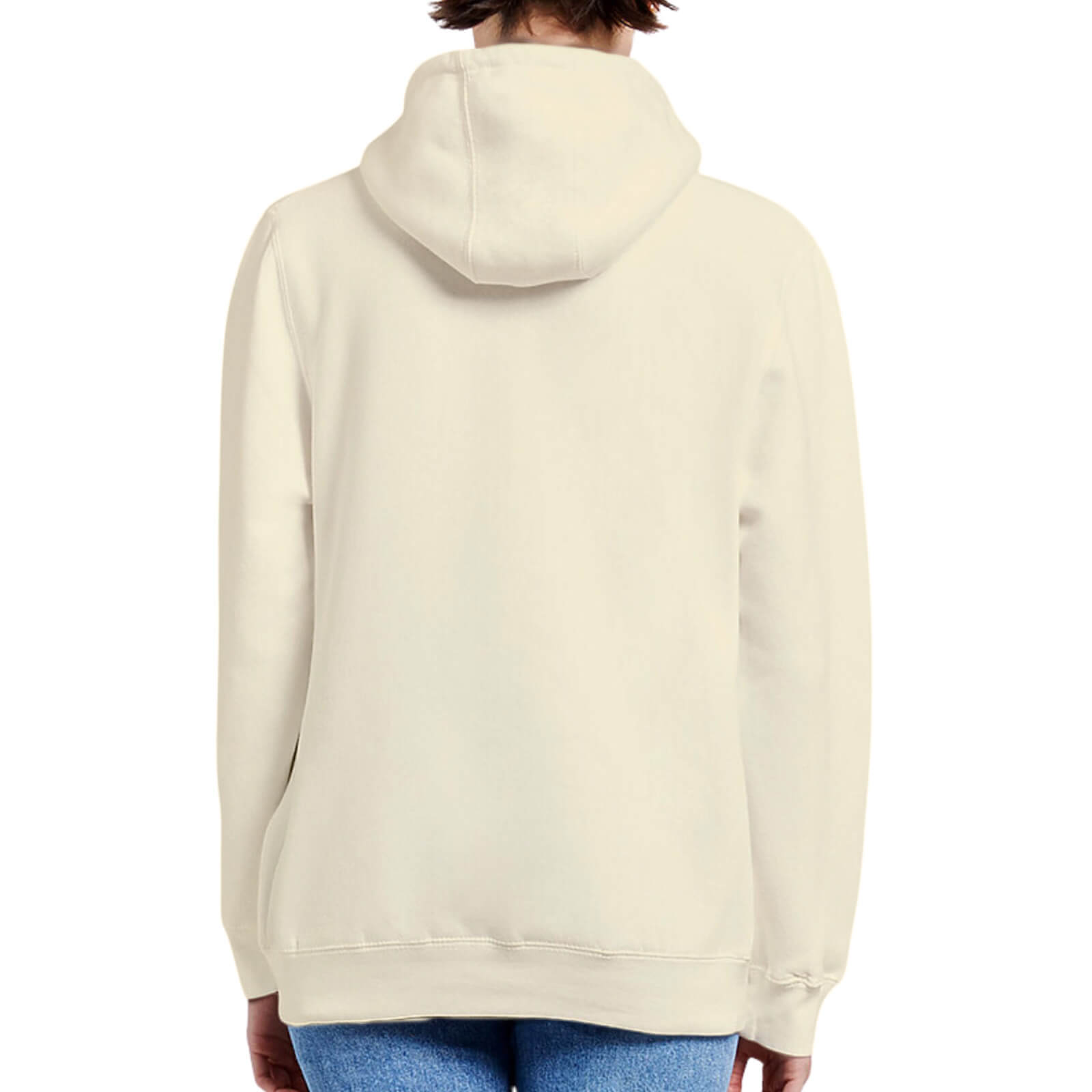 Three-Panel Fleece Hoodie Back