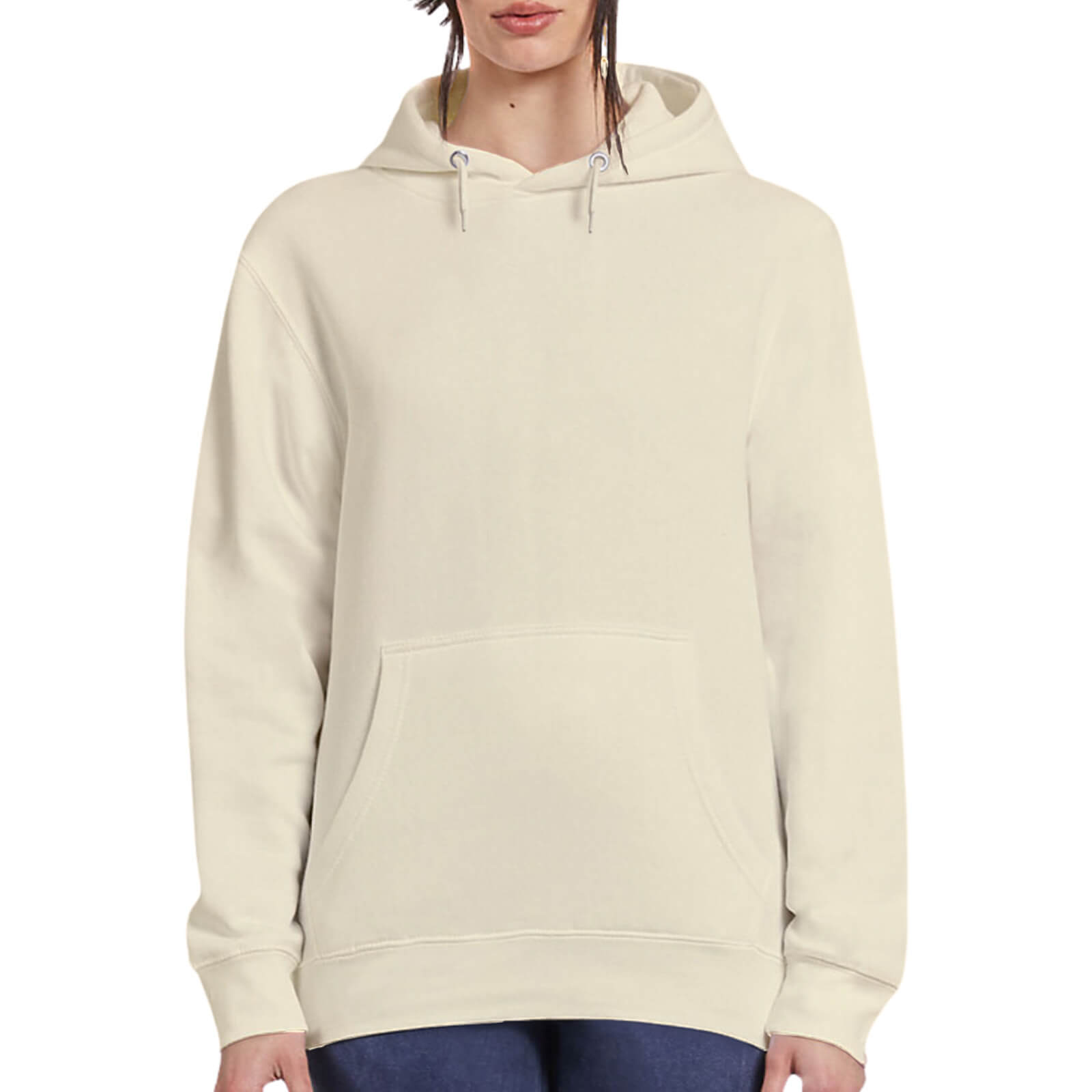 Three-Panel Fleece Hoodie Front