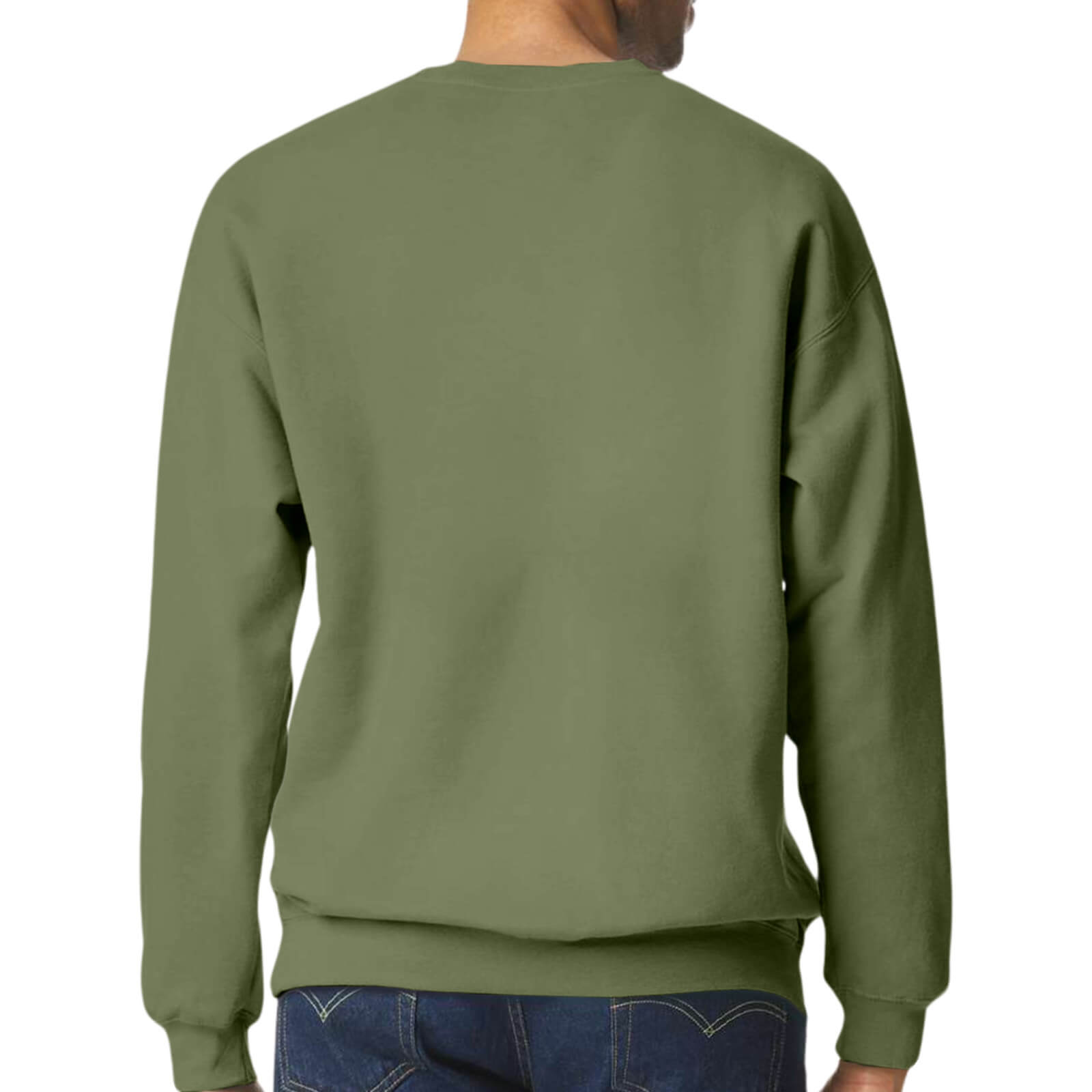 Unisex Midweight Softstyle Fleece Crewneck Sweatshirt Back
