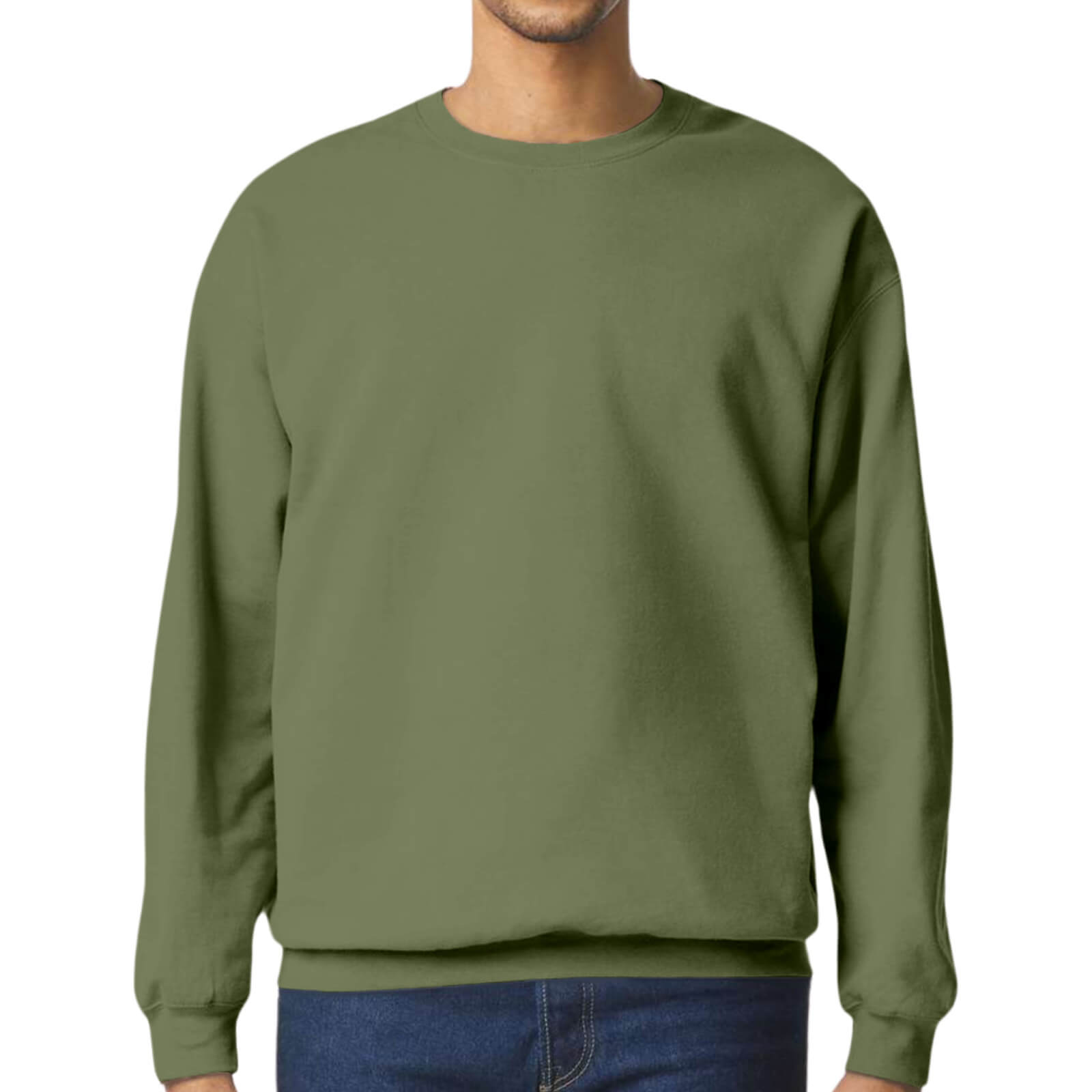 Unisex Midweight Softstyle Fleece Crewneck Sweatshirt Front