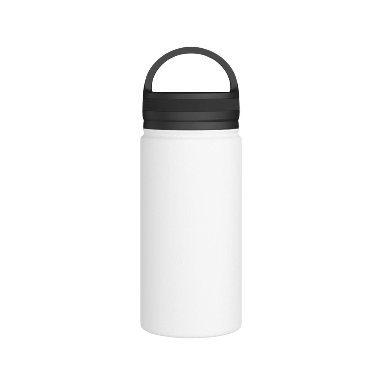 Stainless Steel Water Bottle, Handle Lid Front