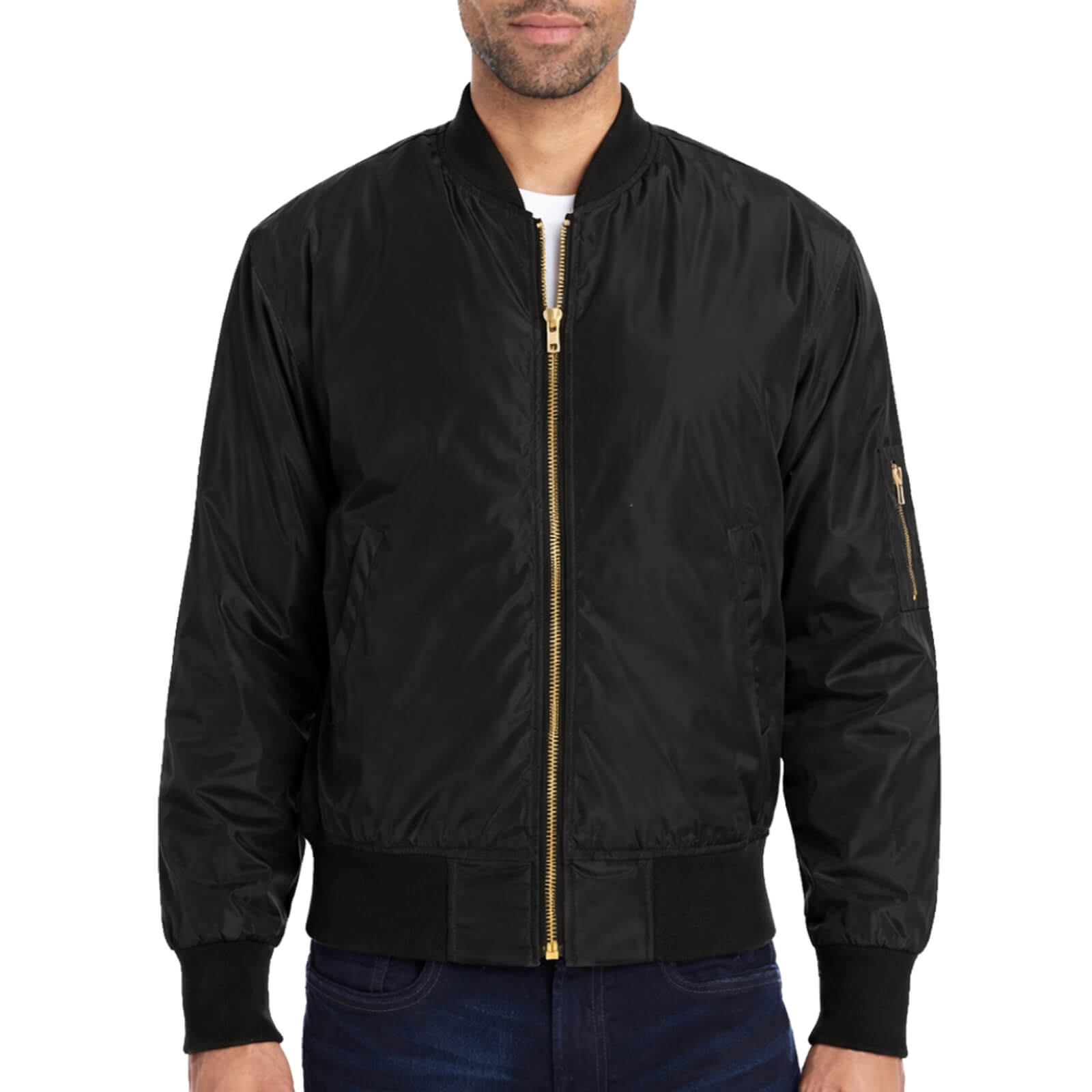 Recycled Bomber Jacket (Embroidery) Front