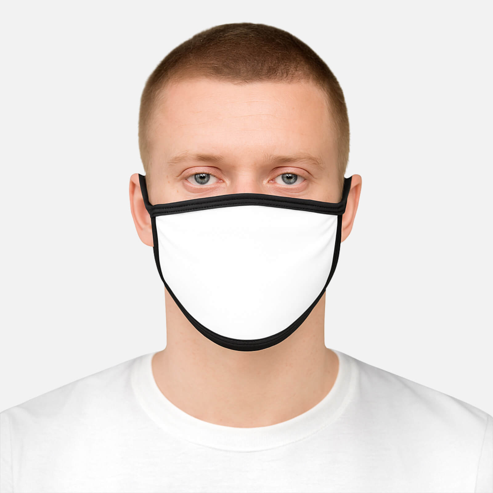 Mixed-Fabric Face Mask Back