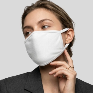Face Mask 100% Cotton 3 ply Front