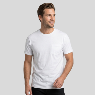 Bella + Canvas Men's Jersey Short-Sleeve Pocket T-Shirt Front
