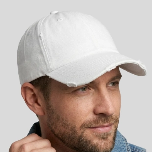 Atlantis Headwear Dad Hat Destroyed Front
