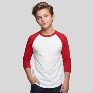 Youth Colorblock Raglan Jersey Front