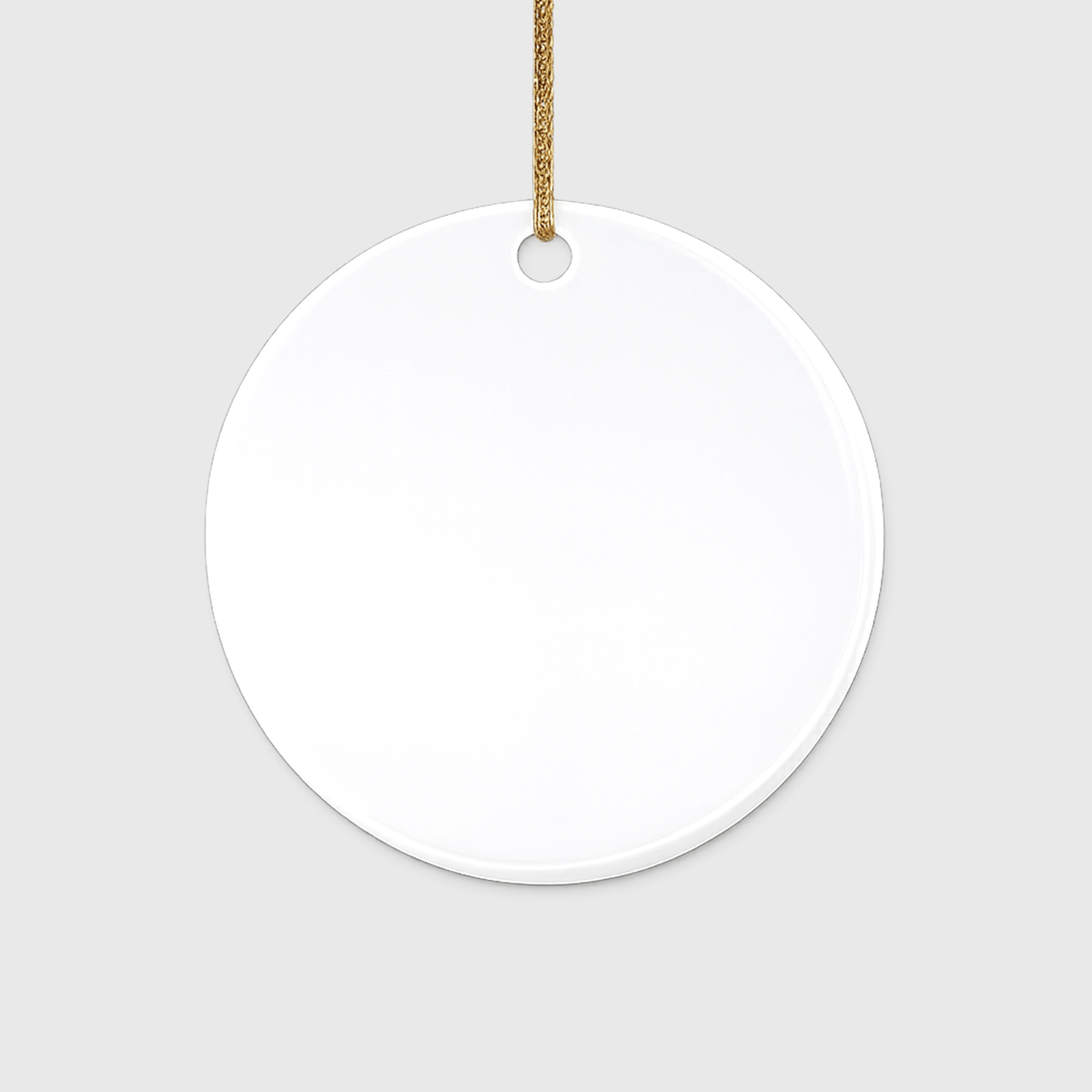Christmas Ceramic Circle Ornament Front