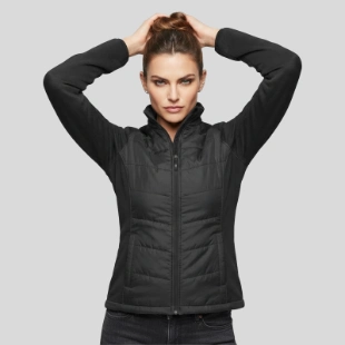 Port Authority® Ladies Hybrid Soft Shell Jacket Front