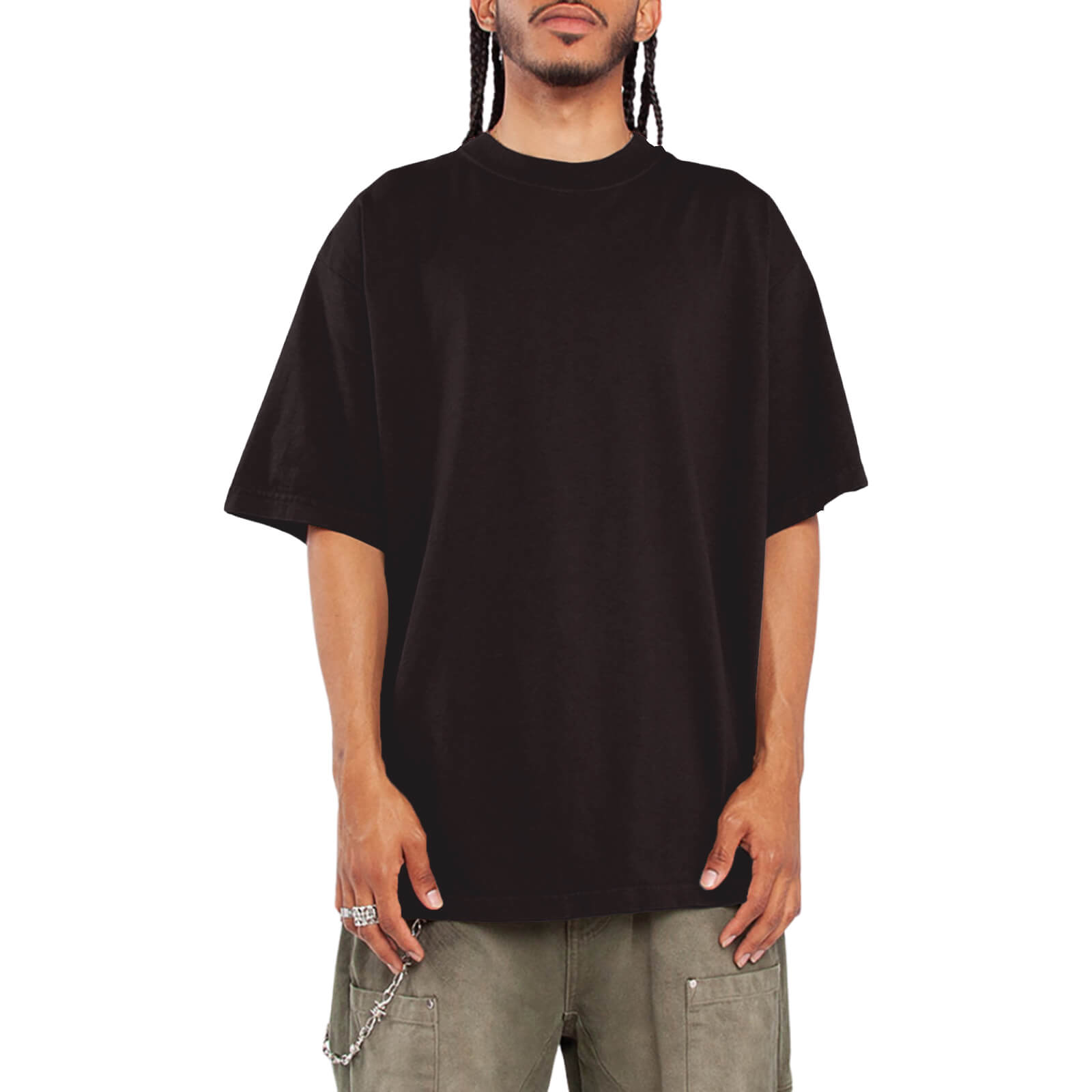 Shaka Wear Garment-Dyed Crewneck T-Shirt Front
