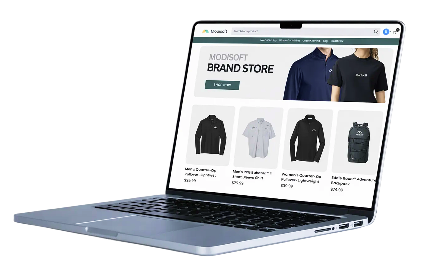 Branded company stores and merch programs