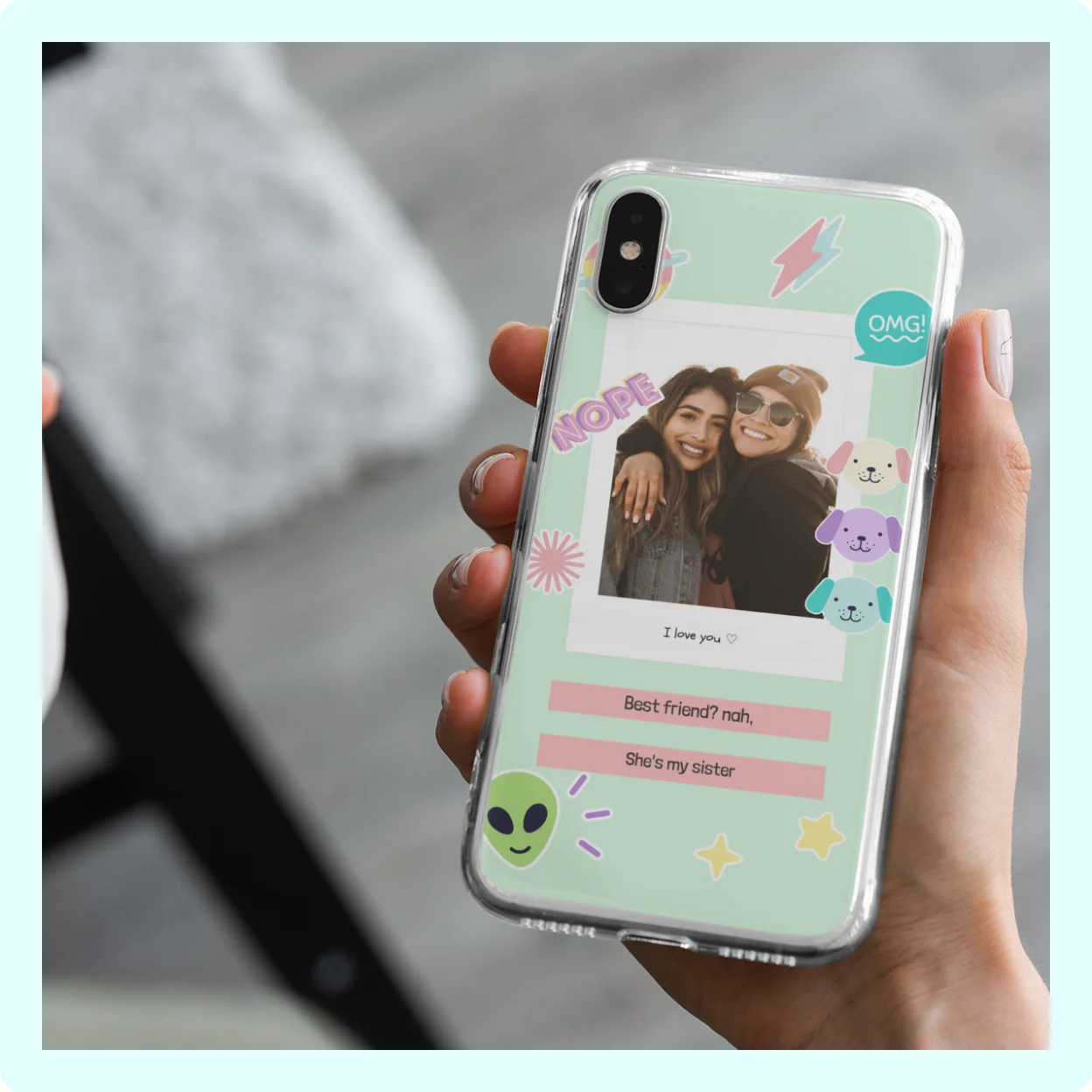 Custom phone case with personal photo