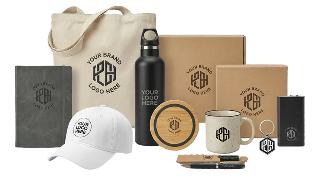 Promotional products for branded merchandise programs