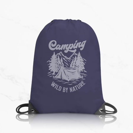 Drawstring Nylon Tote Bag