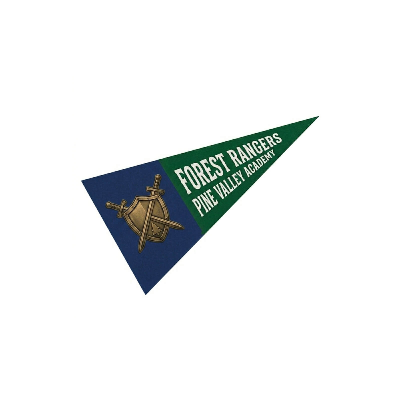 Full Color Felt Pennant - Virtual view 2