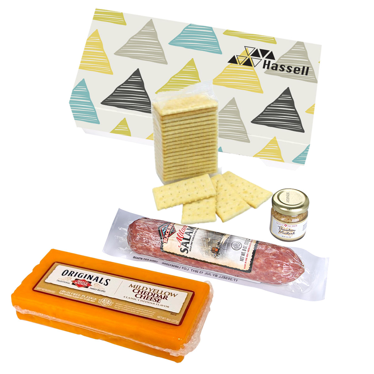 Charcuterie Gourmet Meat & Cheese Sampler Set In Gift Box view 1