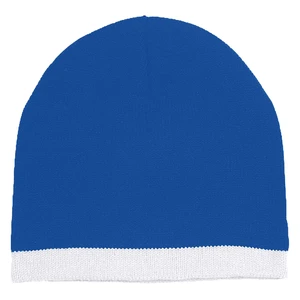 Knit Beanie with Stripe view 4