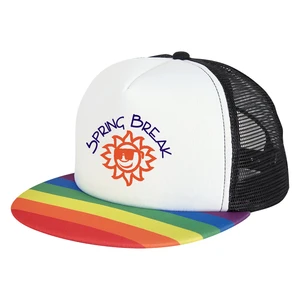 Rainbow Trucker Cap view 1
