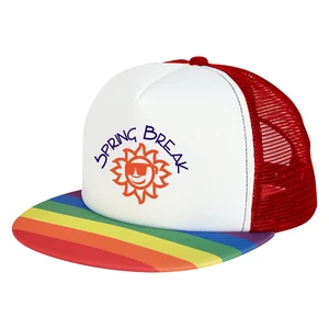 Rainbow Trucker Cap view 2