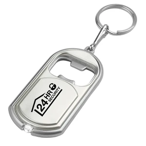 Bottle Opener Key Chain with LED Light view 2
